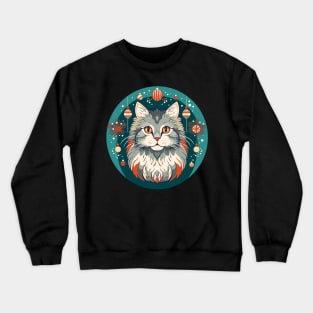 Norwegian Forest Cat Xmas Ornament, Love Cats Crewneck Sweatshirt